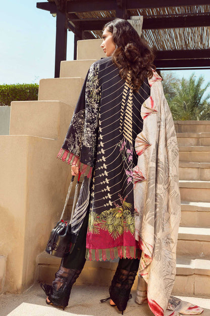 Shiza Hassan Unstitched 3 Piece Embroidered Lawn Suit SH21LL 08-B MAAHRU - Luxury Collection Brand Mafia by Zonash