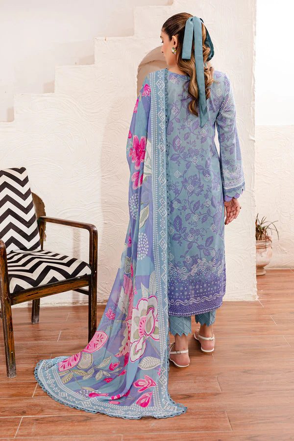 Signature Prints By Nureh Unstitched 3 Piece Printed Lawn Suit NU24SPU SP-102 - Summer Collection Brand Mafia by Zonash