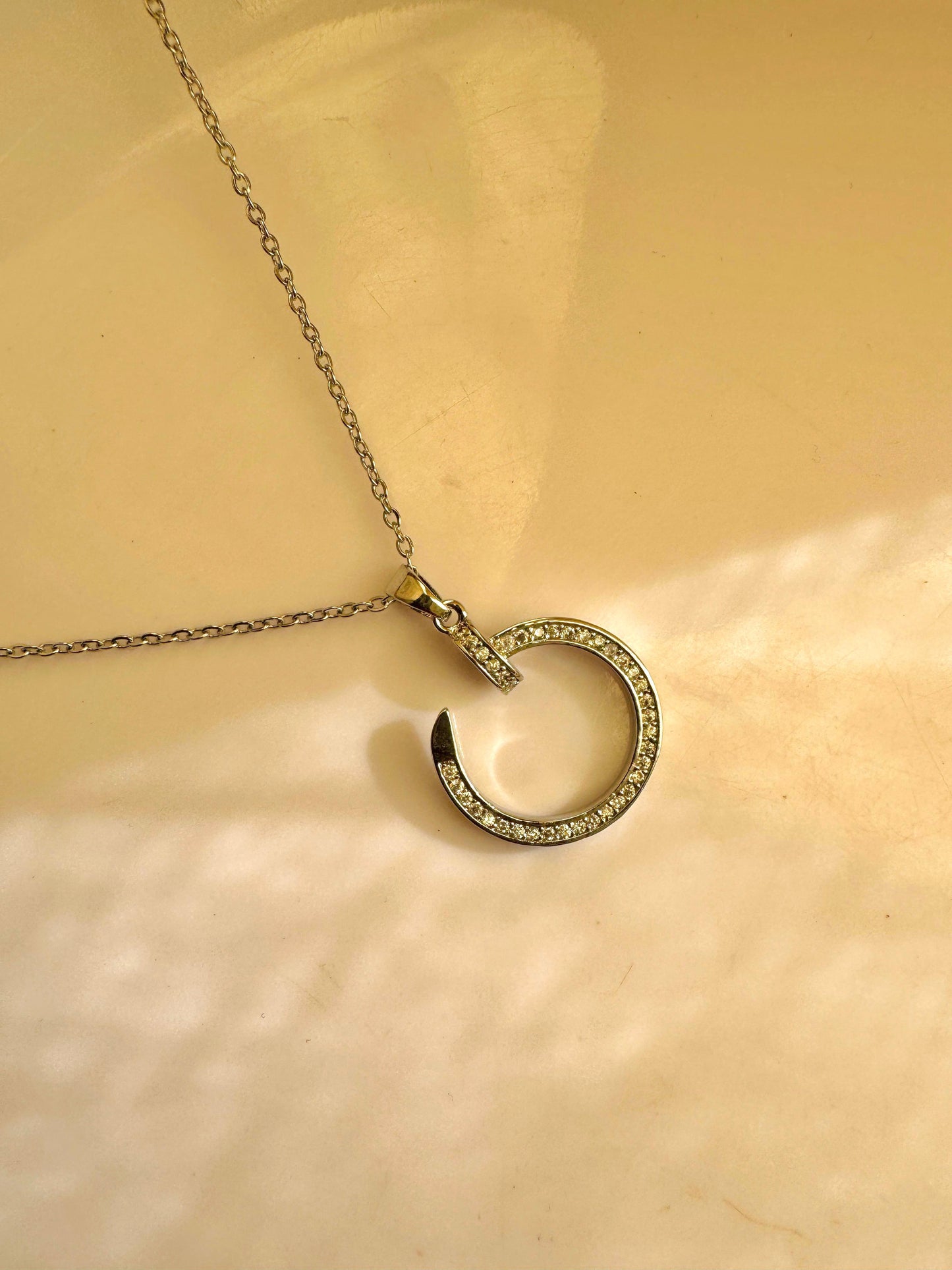 Silver Ring Necklace - Stainless steel - 1.2 CM Brand Mafia by Zonash