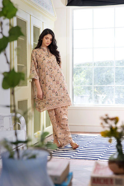 Sobia Nazir Basic Unstitched 2 Piece Embroidered Lawn Suit SN24B 1B - Summer Collection - Brand Mafia by Zonash