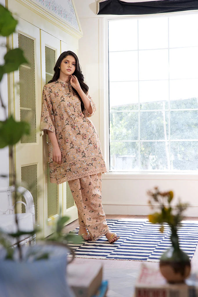 Sobia Nazir Basic Unstitched 2 Piece Embroidered Lawn Suit SN24B 1B - Summer Collection - Brand Mafia by Zonash