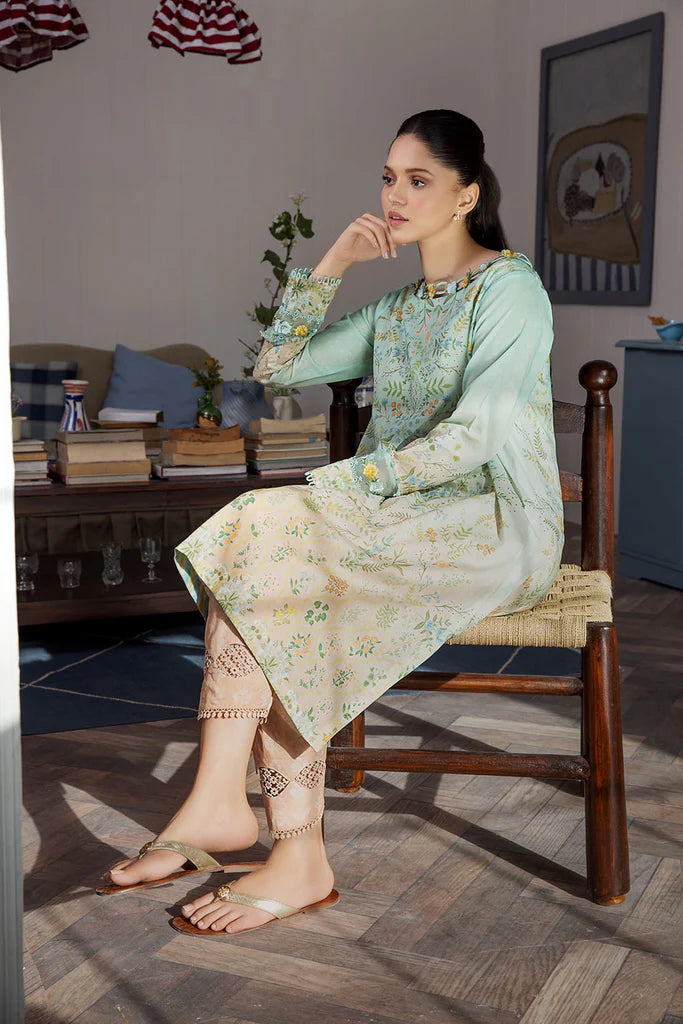 Sobia Nazir Basic Unstitched 2 Piece Embroidered Lawn Suit SN24B 2B - Summer Collection - Brand Mafia by Zonash