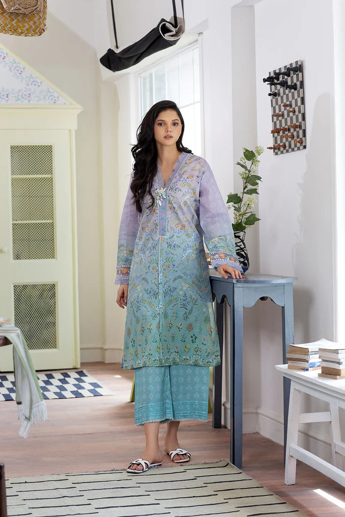 Sobia Nazir Basic Unstitched 2 Piece Embroidered Lawn Suit SN24B 2A - Summer Collection - Brand Mafia by Zonash