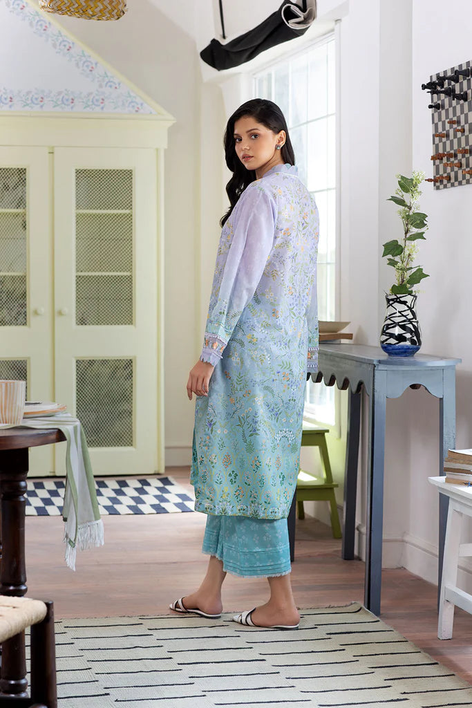 Sobia Nazir Basic Unstitched 2 Piece Embroidered Lawn Suit SN24B 2A - Summer Collection - Brand Mafia by Zonash