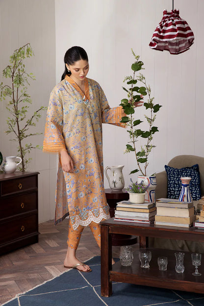 Sobia Nazir Basic Unstitched 2 Piece Embroidered Lawn Suit SN24B 4A - Summer Collection - Brand Mafia by Zonash