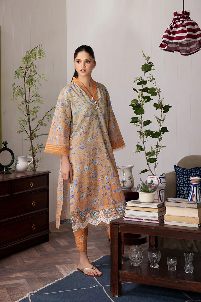 Sobia Nazir Basic Unstitched 2 Piece Embroidered Lawn Suit SN24B 4A - Summer Collection - Brand Mafia by Zonash