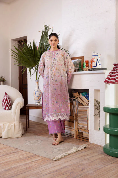 Sobia Nazir Basic Unstitched 2 Piece Embroidered Lawn Suit SN24B 4B - Summer Collection - Brand Mafia by Zonash