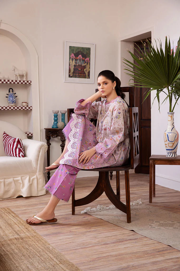 Sobia Nazir Basic Unstitched 2 Piece Embroidered Lawn Suit SN24B 4B - Summer Collection - Brand Mafia by Zonash