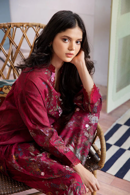 Sobia Nazir Basic Unstitched 2 Piece Embroidered Lawn Suit SN24B 5A - Summer Collection - Brand Mafia by Zonash