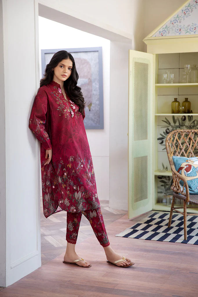 Sobia Nazir Basic Unstitched 2 Piece Embroidered Lawn Suit SN24B 5A - Summer Collection - Brand Mafia by Zonash