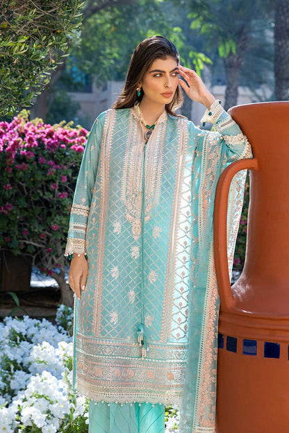 Sobia Nazir Unstitched 3 Piece Embroidered Lawn Suit SN22-1B - Luxury Summer Collection Brand Mafia by Zonash