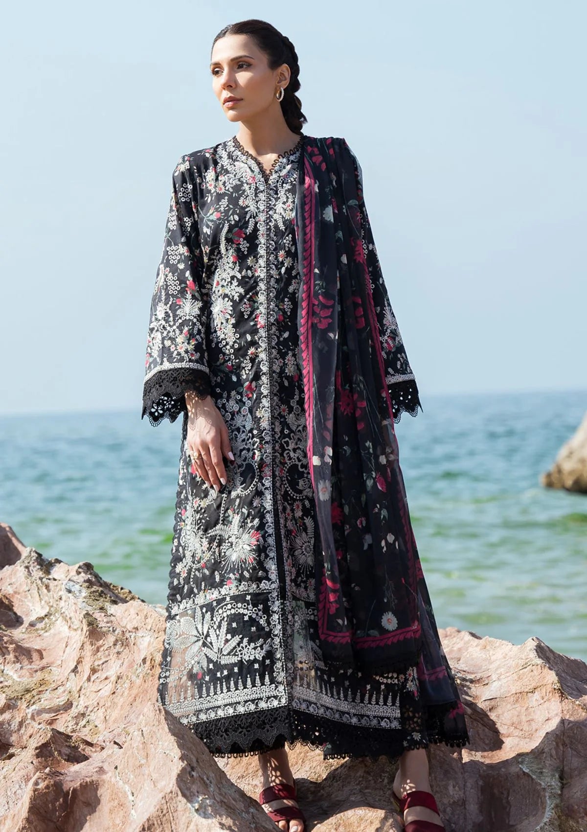 Summer Together by Afrozeh Unstitched 3 Piece Embroidered Lawn Suit AF24ST Levana - Summer Collection Brand Mafia by Zonash