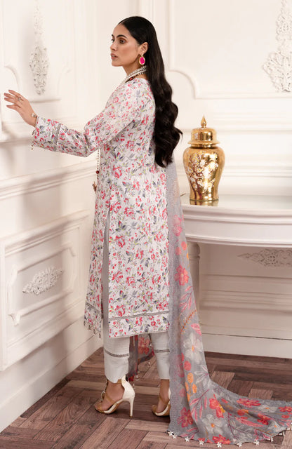 Sunshine Bloom By Al Zohaib Unstitched 3 Piece Digital Printed Cambric Suit with Bamber Chikankari Dupatta - Summer Collection