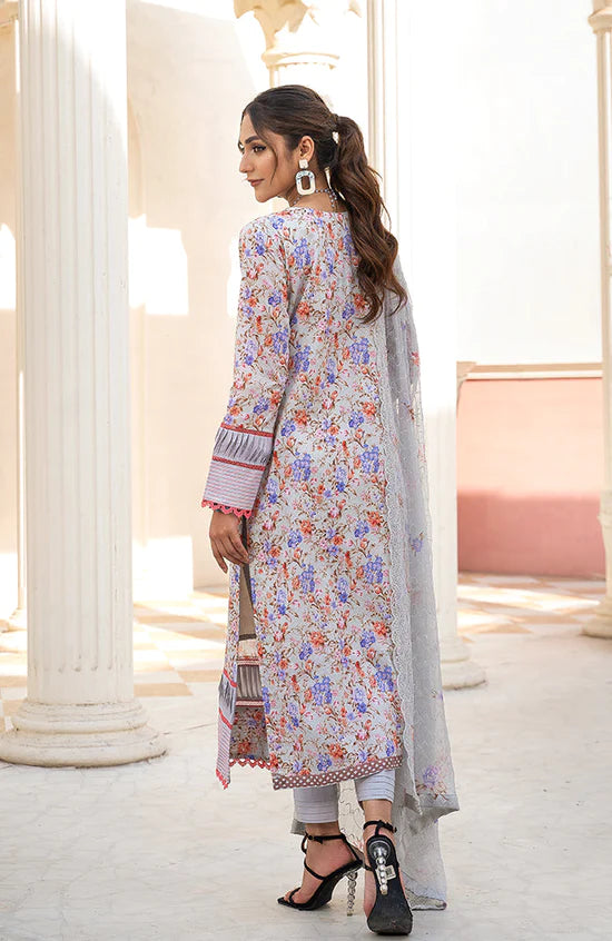 Sunshine Bloom By Al Zohaib Unstitched 3 Piece Digital Printed Lawn Suit with Bamber Chikankari Dupatta - Summer Collection