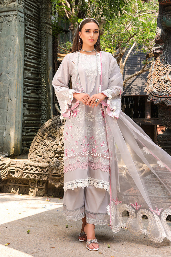 Tabeer Unstitched 3 Piece Embroidered Lawn Suit TBR24L D-09 ZEYA- Summer Collection - Brand Mafia by Zonash