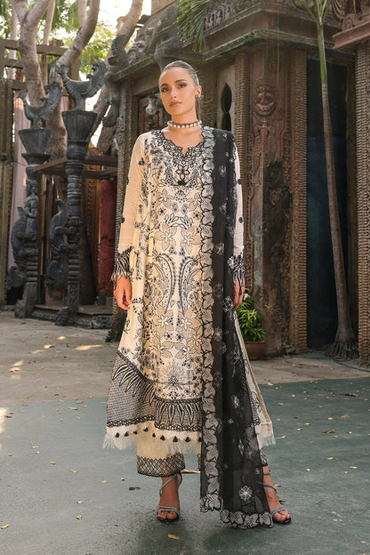 Tabeer Unstitched 3 Piece Embroidered Lawn Suit TBR24L D-01 ZAINA - Summer Collection - Brand Mafia by Zonash