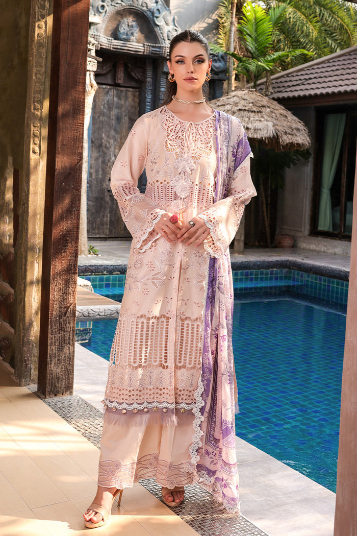 Tabeer Unstitched 3 Piece Embroidered Lawn Suit TBR24L D-08 ELVIN - Summer Collection - Brand Mafia by Zonash