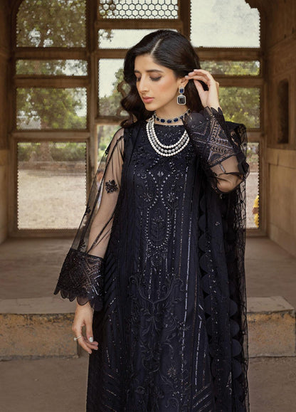 Tahra By Zainab Chottani Unstitched 3 Piece Embroidered Suit TZC23LF D-02 - Marjan - Luxury Festive Collection Brand Mafia by Zonash