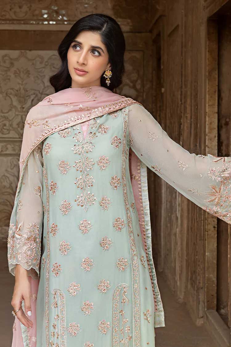 Tahra By Zainab Chottani Unstitched 3 Piece Embroidered Suit TZC23LF D-05 - Dilbar - Luxury Festive Collection Brand Mafia by Zonash