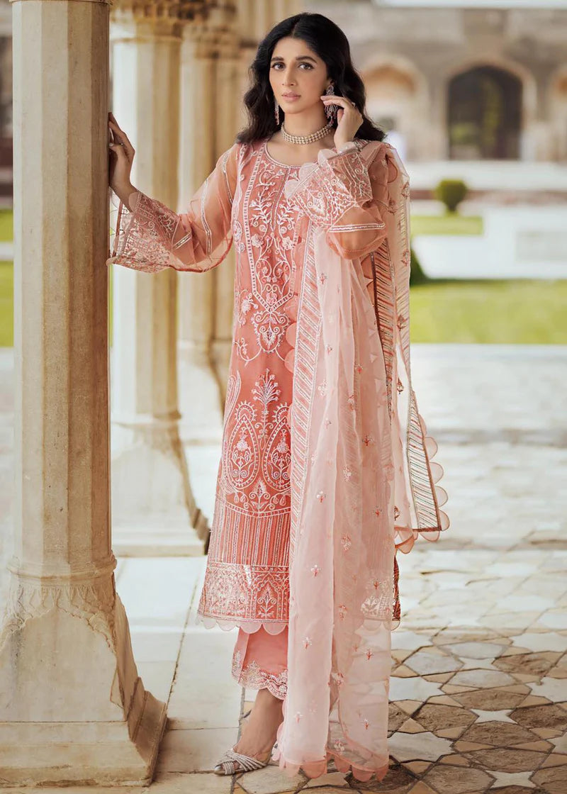 Tahra By Zainab Chottani Unstitched 3 Piece Embroidered Suit TZC23LF D-07 Roushaney - Luxury Festive Collection Brand Mafia by Zonash