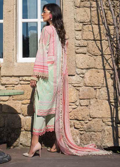 Tahra by Zainab Chottani Unstitched 3 Piece Embroidered Lawn Suit TZC21L 2A MYSTIC ROSE - Summer Collection Brand Mafia by Zonash