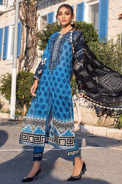 Tahra by Zainab Chottani Unstitched 3 Piece Embroidered Lawn Suit TZC21L 6B DOTTED CRUSH - Summer Collection Brand Mafia by Zonash