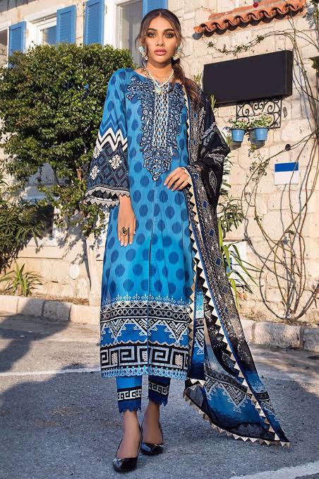 Tahra by Zainab Chottani Unstitched 3 Piece Embroidered Lawn Suit TZC21L 6B DOTTED CRUSH - Summer Collection Brand Mafia by Zonash