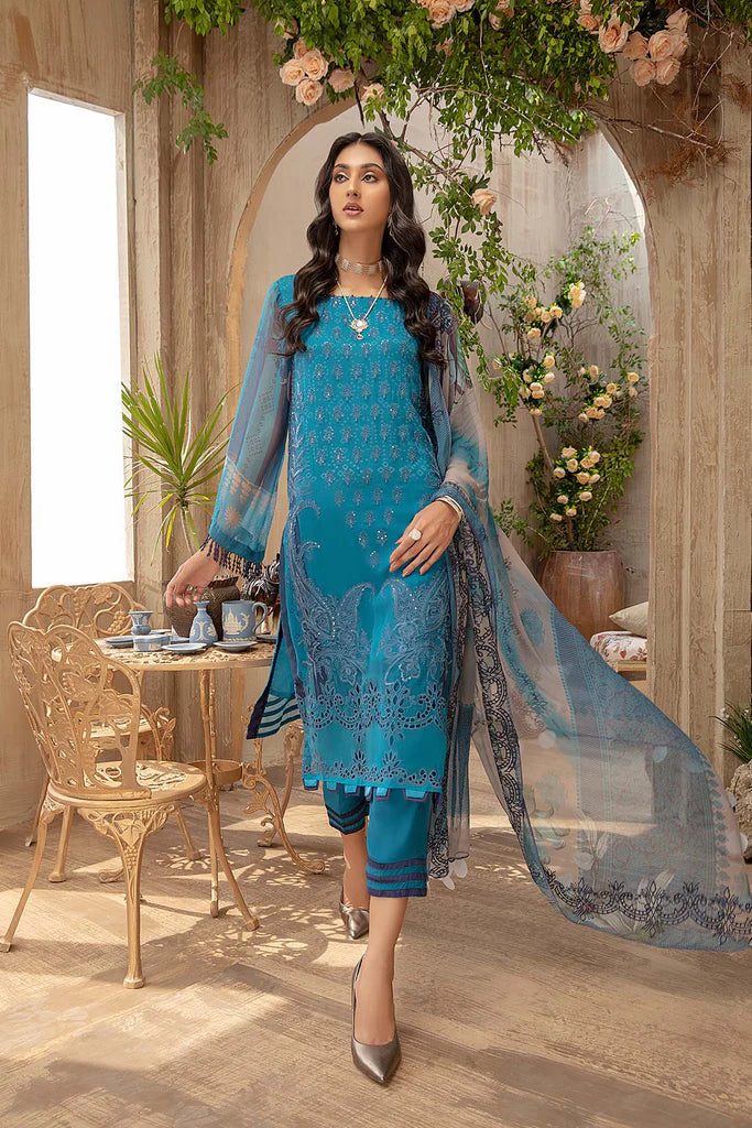 Vasl by Charizma Stitched 3 Piece Embroidered Chiffon Suits VSL-10 - Luxury Formal Collection Brand Mafia by Zonash