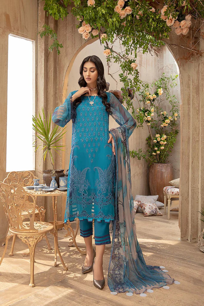 Vasl by Charizma Stitched 3 Piece Embroidered Chiffon Suits VSL-10 - Luxury Formal Collection Brand Mafia by Zonash