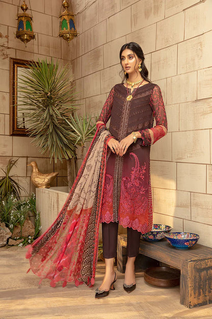 Vasl by Charizma Stitched 3 Piece Embroidered Chiffon Suits VSL-12 - Luxury Formal Collection Brand Mafia by Zonash