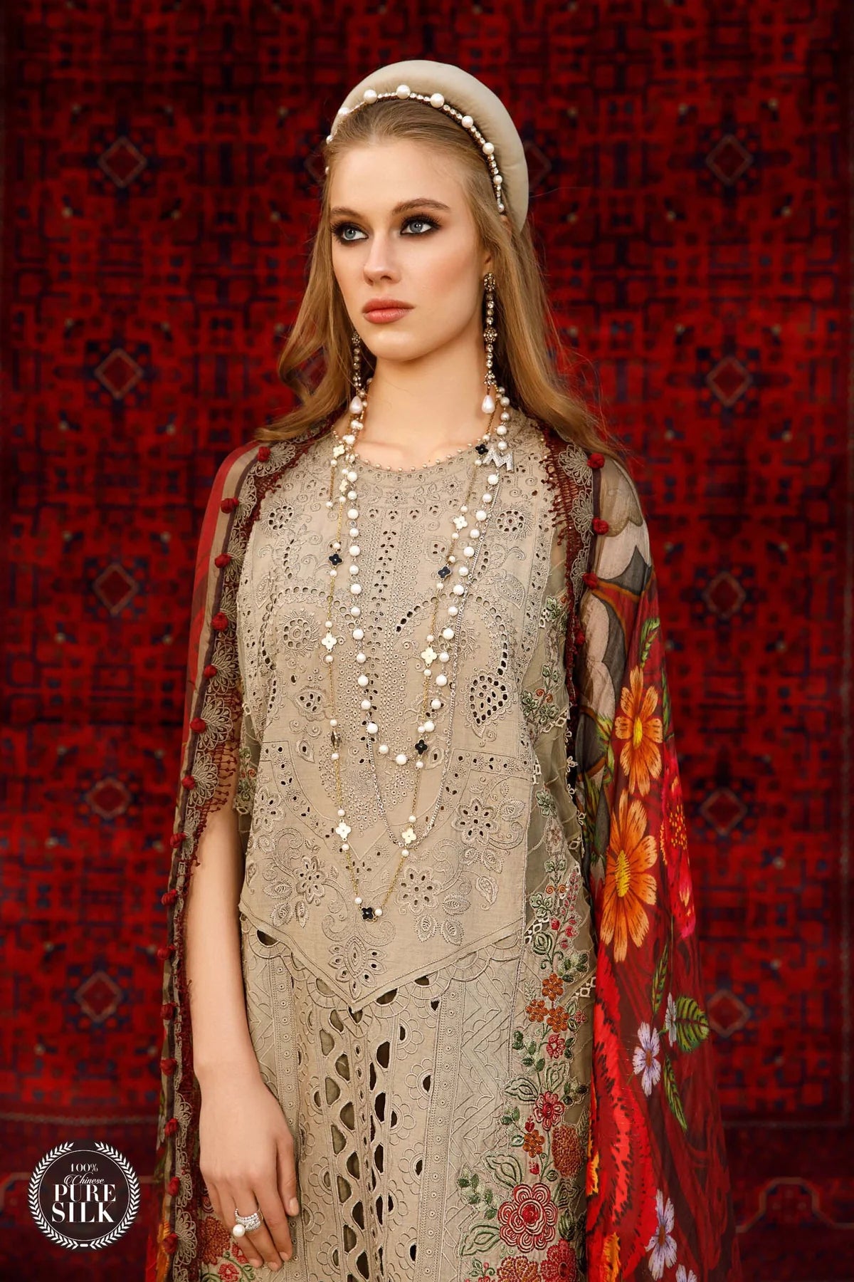 Voyage-A-Luxe-By-Maria-B-Unstitched-3-Piece-Embroidered-Lawn-Suit-MB23V-13A-Eid-Collection