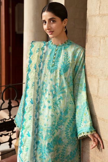 Zaha By Khadijah Shah Unstitched 3 Piece Embroidered Lawn Suit ZF 23-05 Miray - Festive Lawn Collection Brand Mafia by Zonash