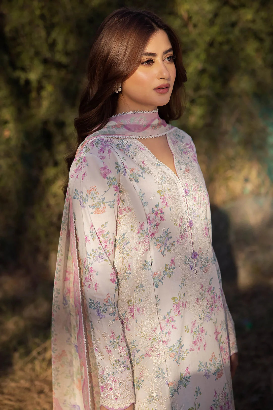 Zaha By Khadijah Shah Unstitched 3 Piece Embroidered Lawn Suit ZKS24F ZL24-03 A AYSEL - Festive Collection - Brand Mafia by Zonash