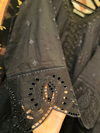 Zainab Chottani Stitched 3 Piece Embroidered Chikankari Suit - Maah’Ekaan 9A - Luxury Collection Brand Mafia by Zonash