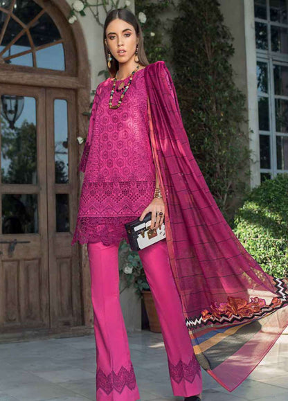 Zainab Chottani Unstitched 3 Piece Embroidered Chikankari Suit ZC19CK 2B URBAN OXIDE - Luxury Collection Brand Mafia by Zonash