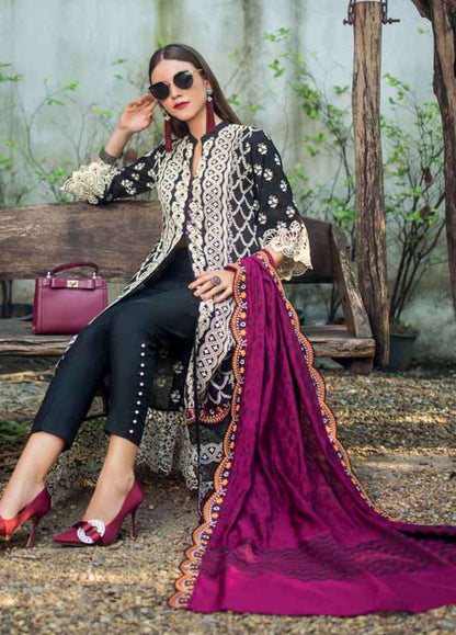 Zainab Chottani Unstitched 3 Piece Embroidered Chikankari Suit ZC19CK 5A COLOURSCAPE FUSION - Luxury Collection Brand Mafia by Zonash