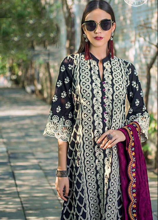 Zainab Chottani Unstitched 3 Piece Embroidered Chikankari Suit ZC19CK 5A COLOURSCAPE FUSION - Luxury Collection Brand Mafia by Zonash