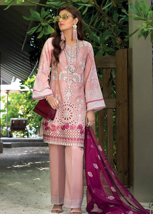 Zainab Chottani Unstitched 3 Piece Embroidered Chikankari Suit ZC20LL 8A - Luxury Collection Brand Mafia by Zonash