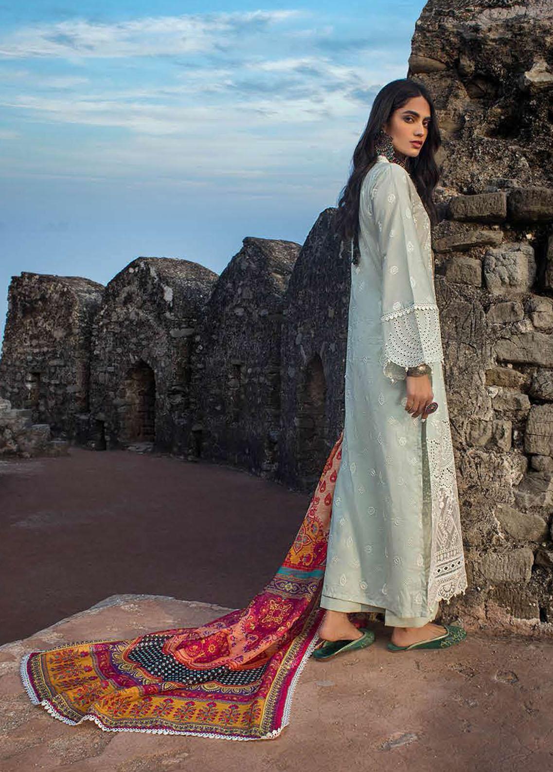 Zainab Chottani Unstitched 3 Piece Embroidered Chikankari Suit ZC22CK Gulnoor 5A - Luxury Collection Brand Mafia by Zonash