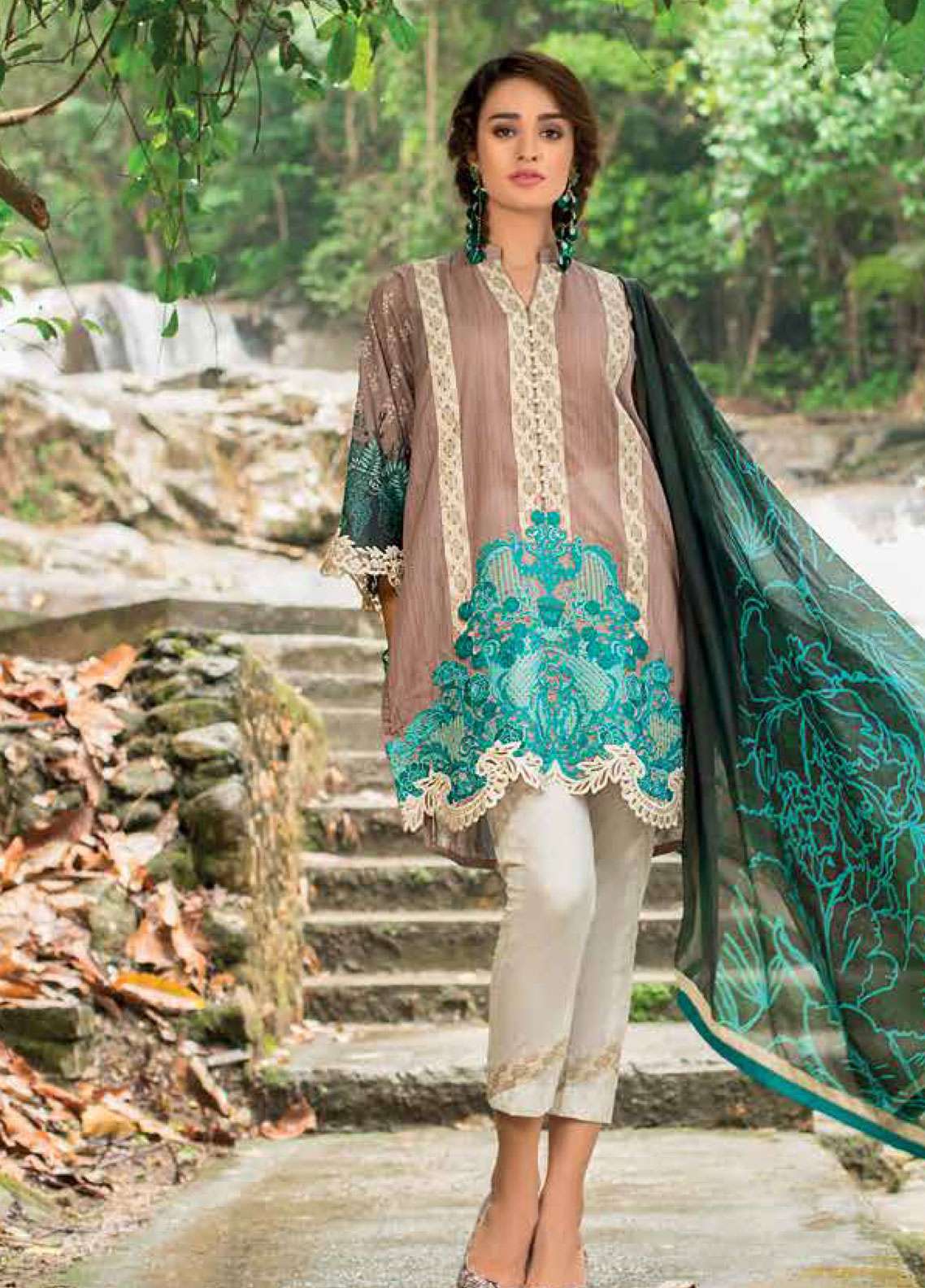 Zainab Chottani Unstitched 3 Piece Embroidered Lawn Suit ZC19L 5A MYSTIC ALLURE - Spring / Summer Collection Brand Mafia by Zonash