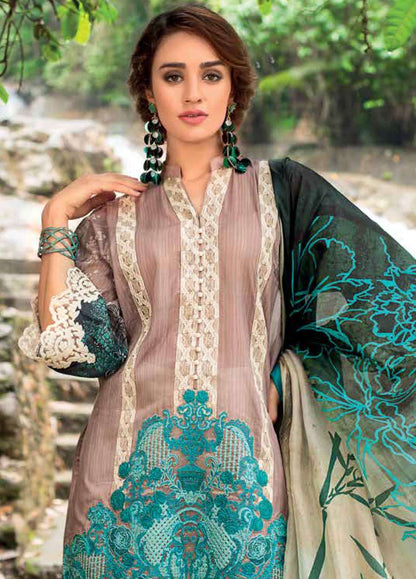 Zainab Chottani Unstitched 3 Piece Embroidered Lawn Suit ZC19L 5A MYSTIC ALLURE - Spring / Summer Collection Brand Mafia by Zonash