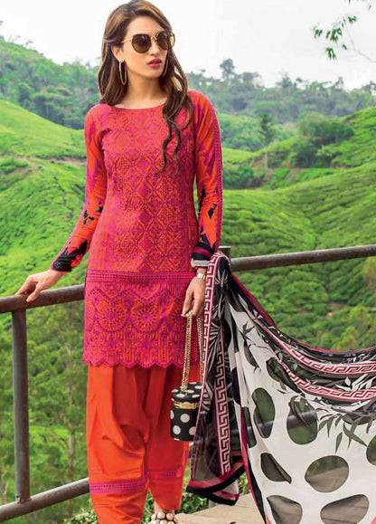 Zainab Chottani Unstitched 3 Piece Embroidered Lawn Suit ZC19L 7A MEERAH SUKA - Spring / Summer Collection Brand Mafia by Zonash