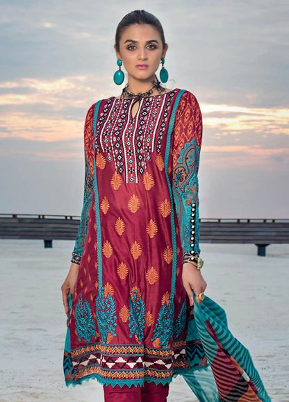 Zainab Chottani Unstitched 3 Piece Embroidered Lawn Suit ZC20LL 6A - Luxury Collection Brand Mafia by Zonash