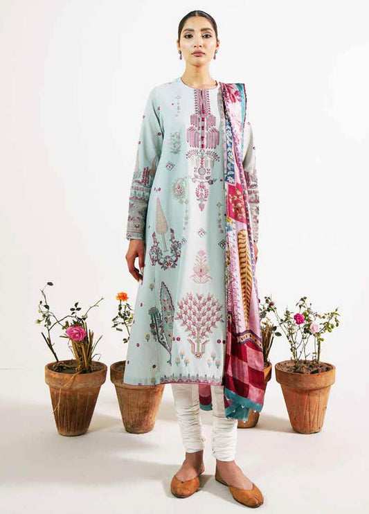 Zara Shahjahan Unstitched 3 Piece Embroidered Lawn Suit ZS21L 24 Khushala-B - Summer Collection Brand Mafia by Zonash