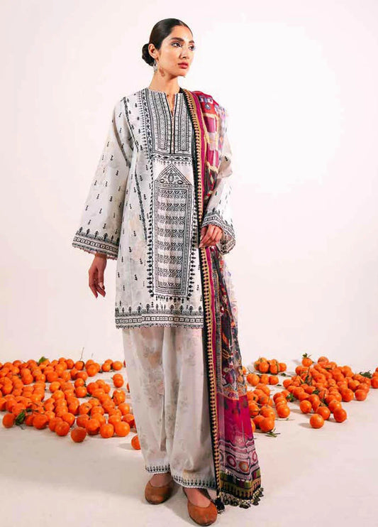 Zara Shahjahan Unstitched 3 Piece Embroidered Lawn Suit ZS21L 27 Shireen-A - Summer Collection Brand Mafia by Zonash