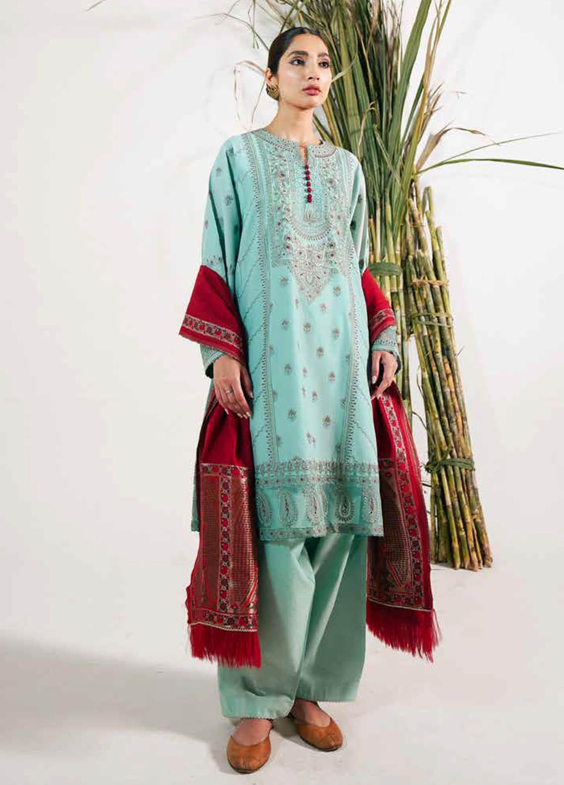 Zara Shahjahan Unstitched 3 Piece Embroidered Lawn Suit ZS21L 29 Noori-A - Summer Collection Brand Mafia by Zonash