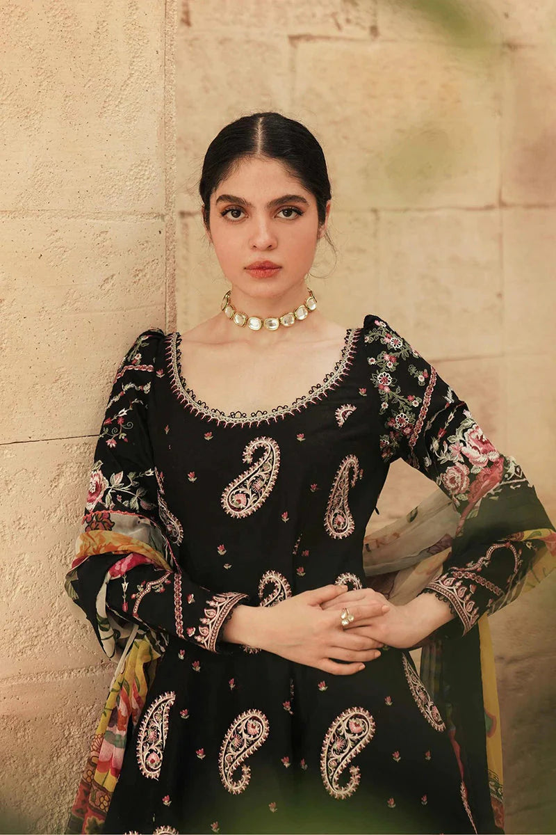 Zara Shahjahan Unstitched 3 Piece Embroidered Lawn Suit ZS22L SIBEL - Luxury Collection Brand Mafia by Zonash