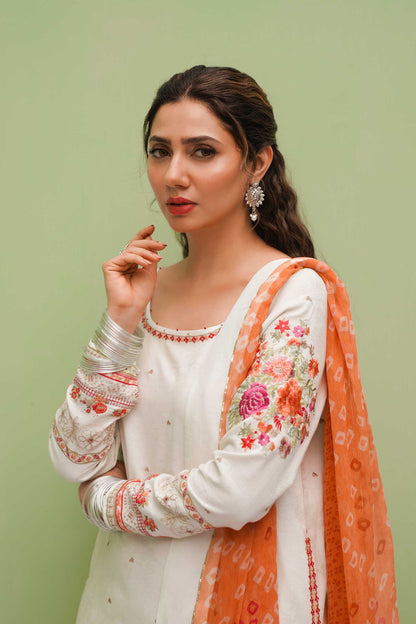 Zara Shahjahan Unstitched 3 Piece Embroidered Lawn Suit ZS23SS 4A - Spring / Summer Collection Brand Mafia by Zonash