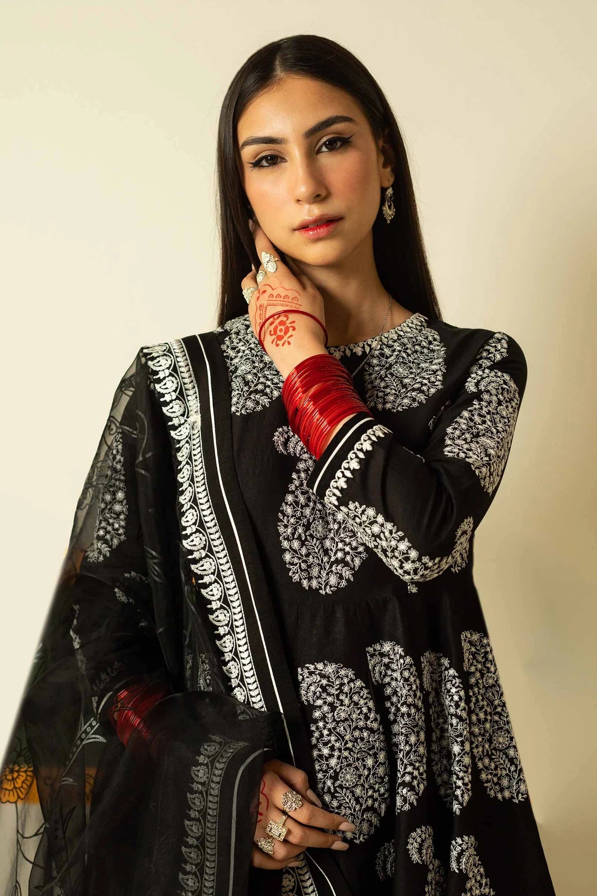 Zara Shahjahan Unstitched 3 Piece Embroidered Suit ZS23SL-V2 D-03 - Summer Collection Brand Mafia by Zonash