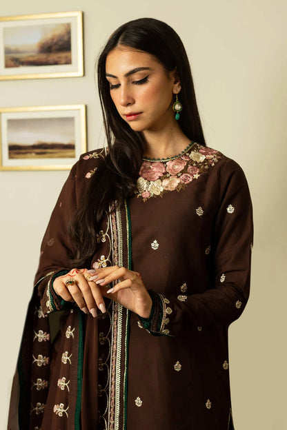 Zara Shahjahan Unstitched 3 Piece Embroidered Suit ZS23SL-V2 D-04 - Summer Collection Brand Mafia by Zonash